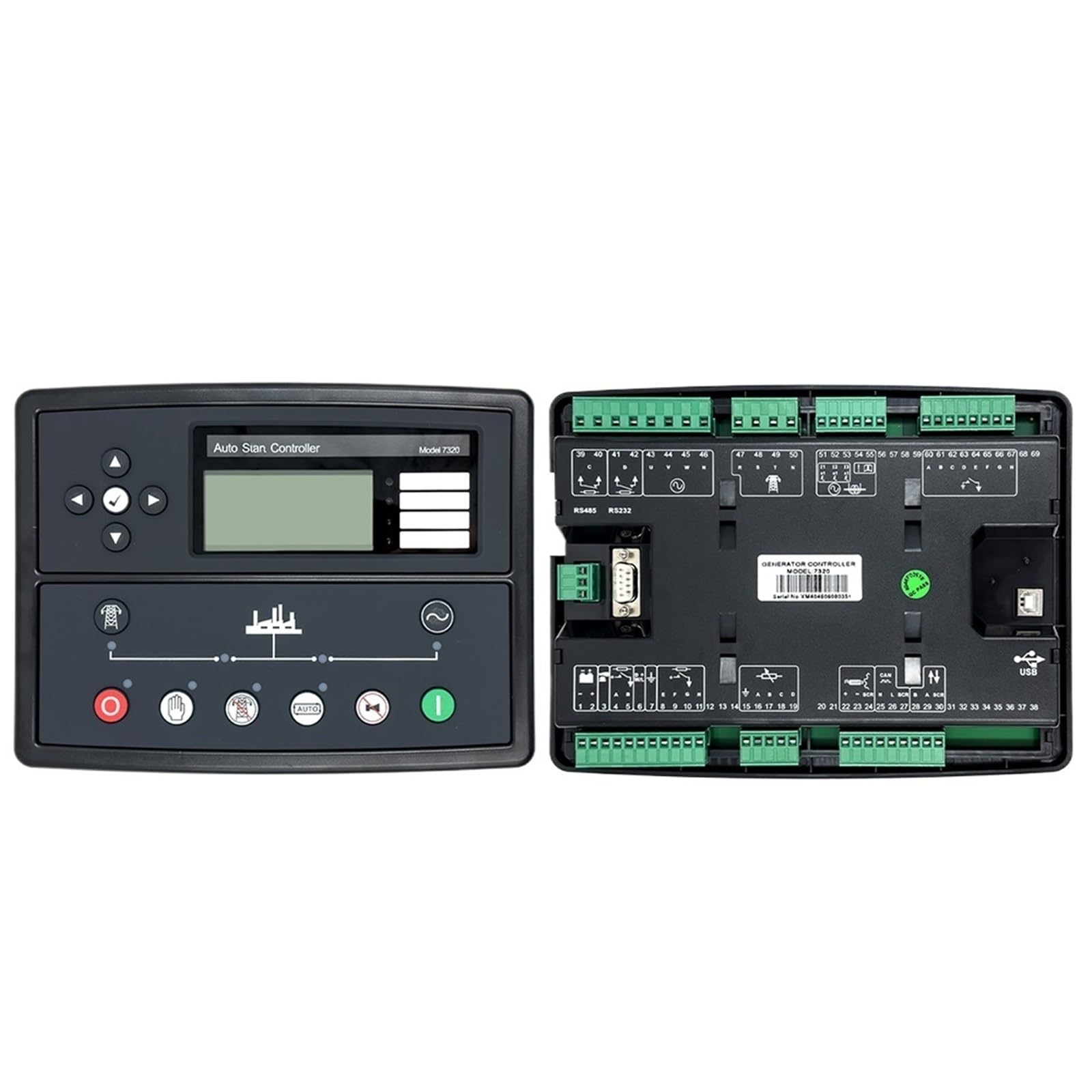 Replace DSE7320 AMF Controller Auto Start/Stop Generator Control Module with LCD Display for Diesel Genset Parts