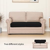 Vista 320 de Easy-Going Fundas Elásticas de 3 Piezas para Cojines de Sofá para Sofá Seccional Izquierdo/Derecho en Forma de L Chaise Lounge Funda de Asiento