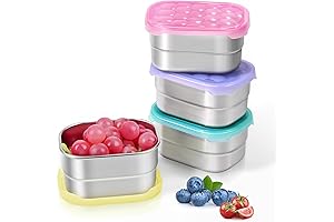 4-Pack Toddler Snack Containers: Leak-Proof, Durable, Easy-Open