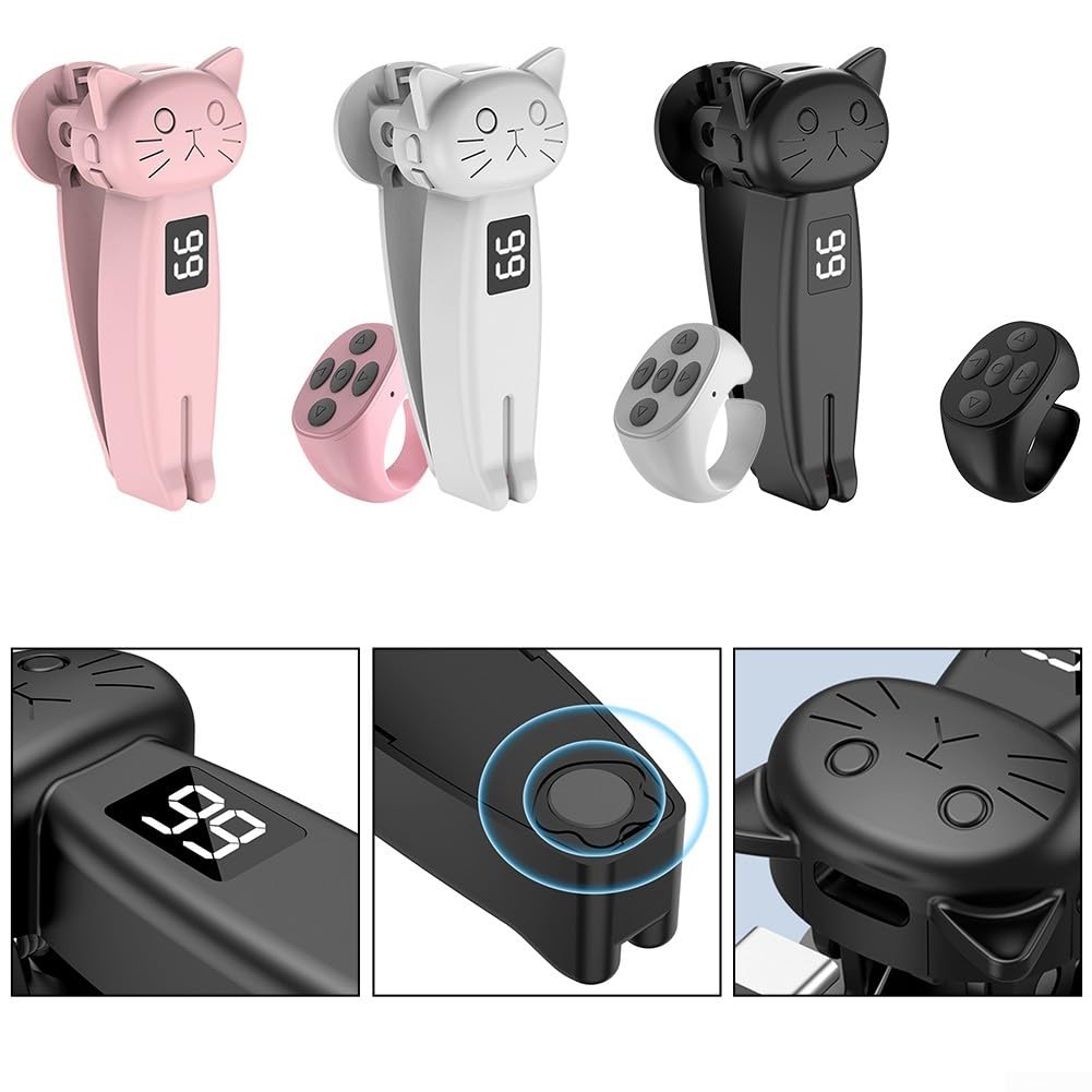 Página de control remoto RF para TURNER para Kindle Paperwhite, control remoto inalámbrico de obturador de cámara, página inalámbrica para Turner (negro)