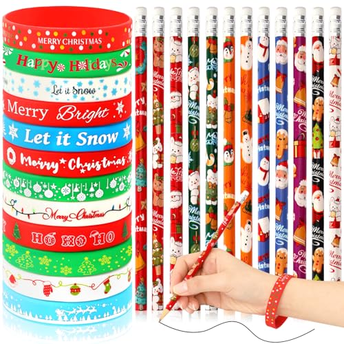 Set de 72 lápices y pulseras de Navidad JUNEBRUSHS miniatura 1