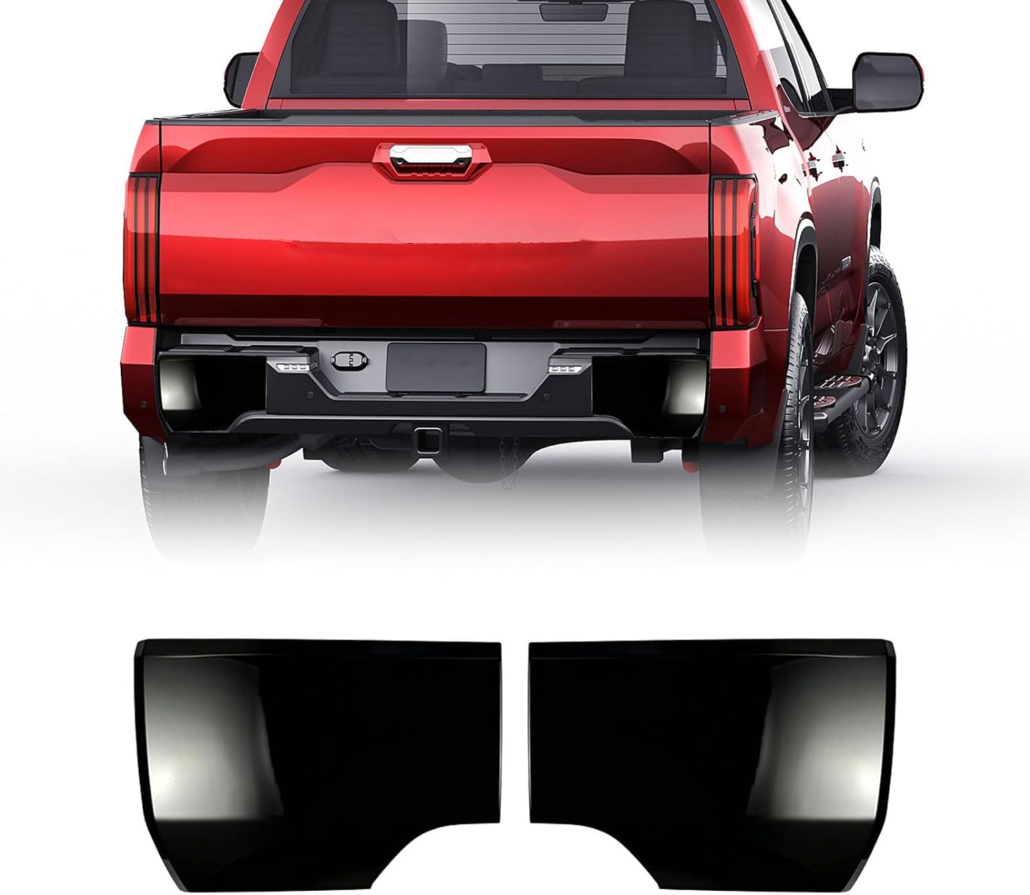 Rear Bumper Corner Protector Guard Cover for Toyota Tundra 22-26 2PCS