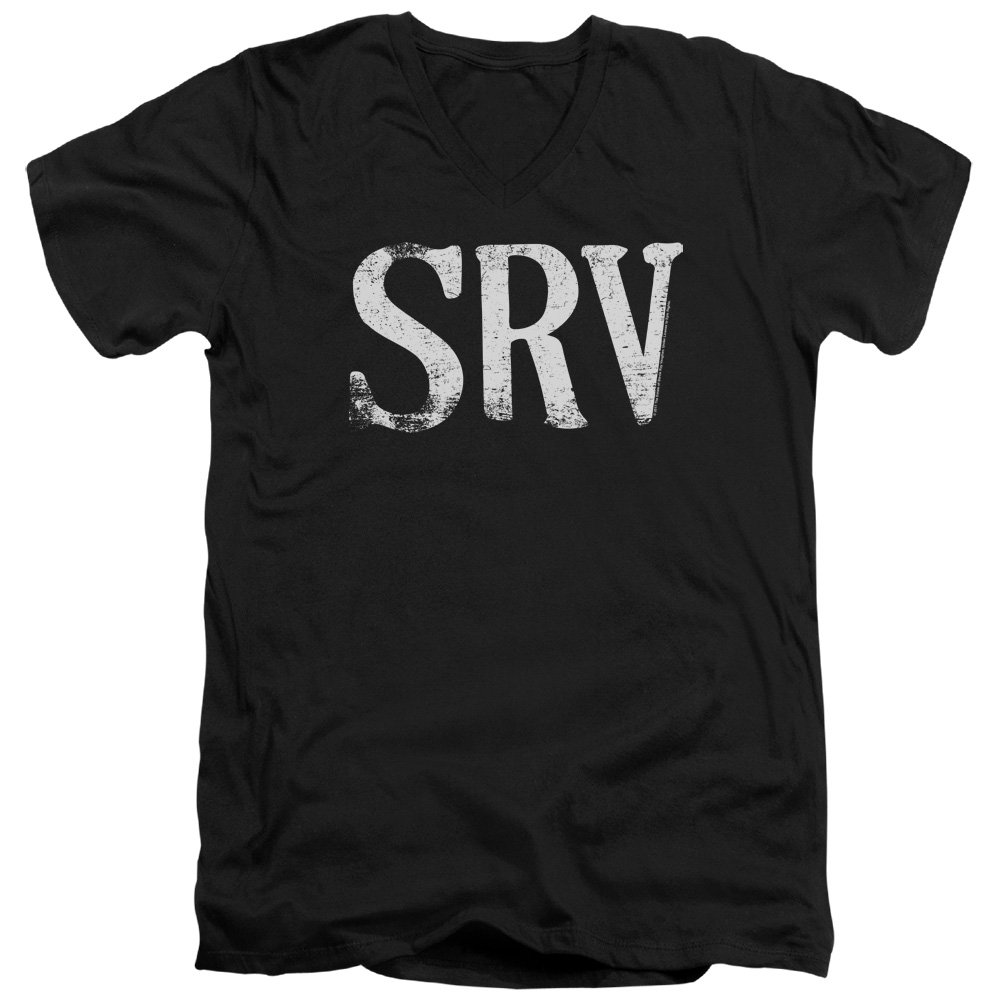 Stevie Ray Vaughan SRV Unisex Adult V-Neck T Shirt for Men and Women