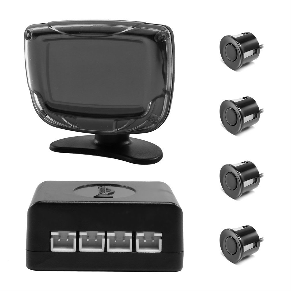 4 Parking Sensors Car Reverse Sensor, LESHP Auto Car LED Parking