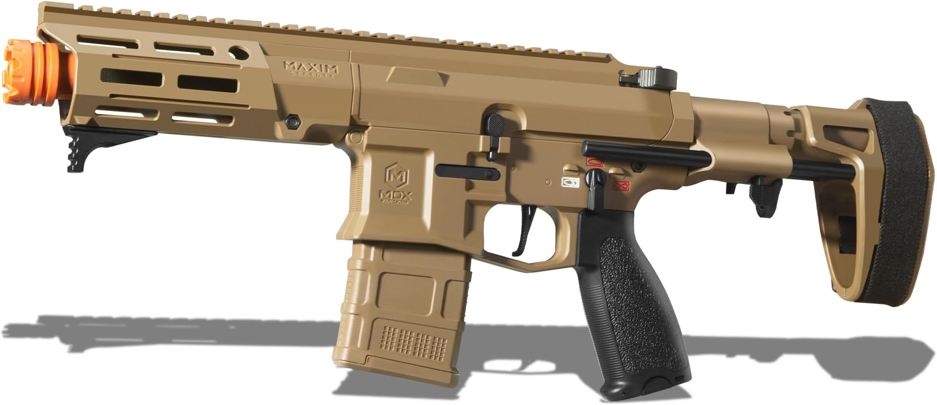 Pro-Grade Splat Gel Orby Blaster PDX Upgraded by EMERBU - Metal and Nylon Body - 11.1V High Power - Metal Gearset - High Speed Motor - for Ages 15+ Adults(Tan)