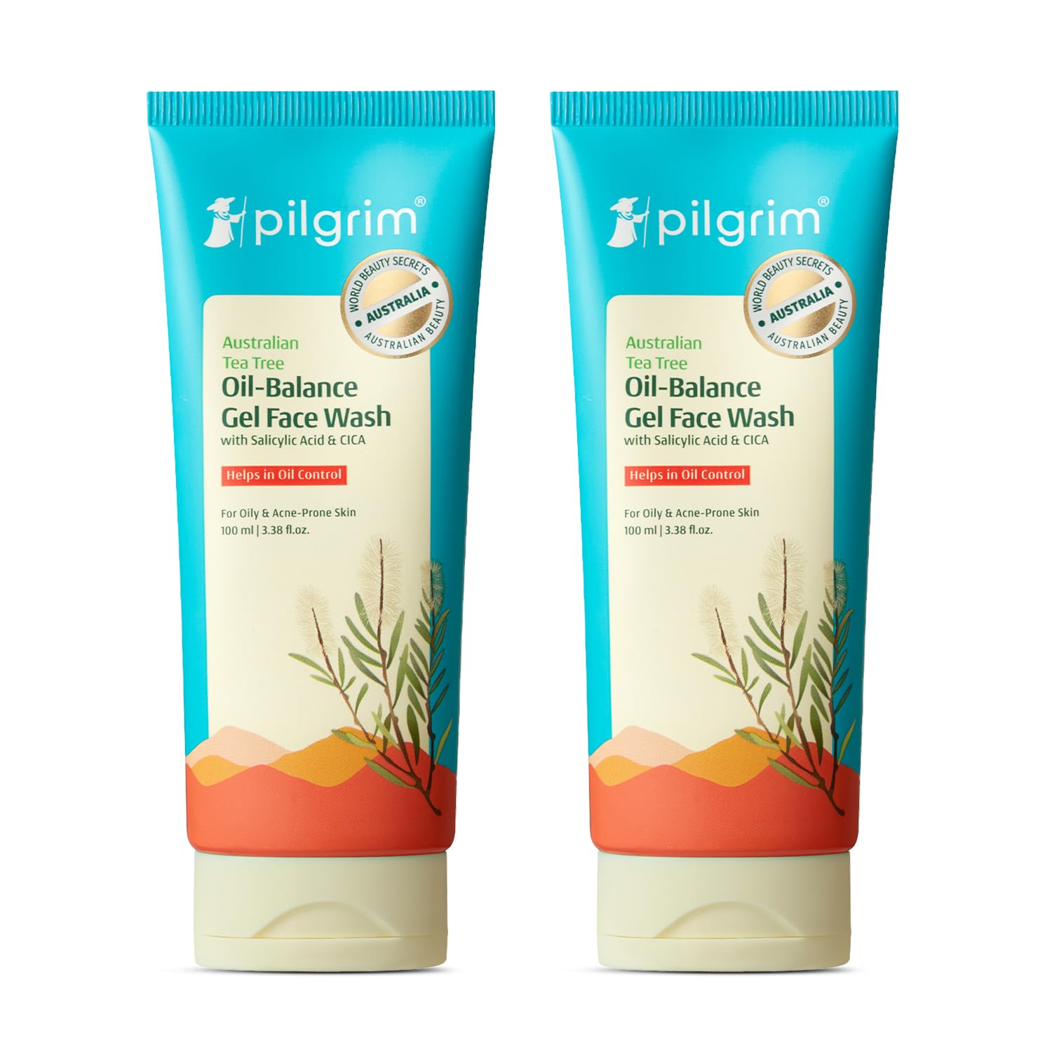 Pilgrim 1% Salicylic Acid Gel Face Pack of 2 · 100 ml (200 ml total) - Image 1