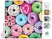 Buffalo Games - Delightful Donuts - 300 Piece Jigsaw Puzzle for Adults with Oversized Pieces - Colorful Large Jigsaw Puzzle with Fun Donut Art - Finished Size 21.25 x 15