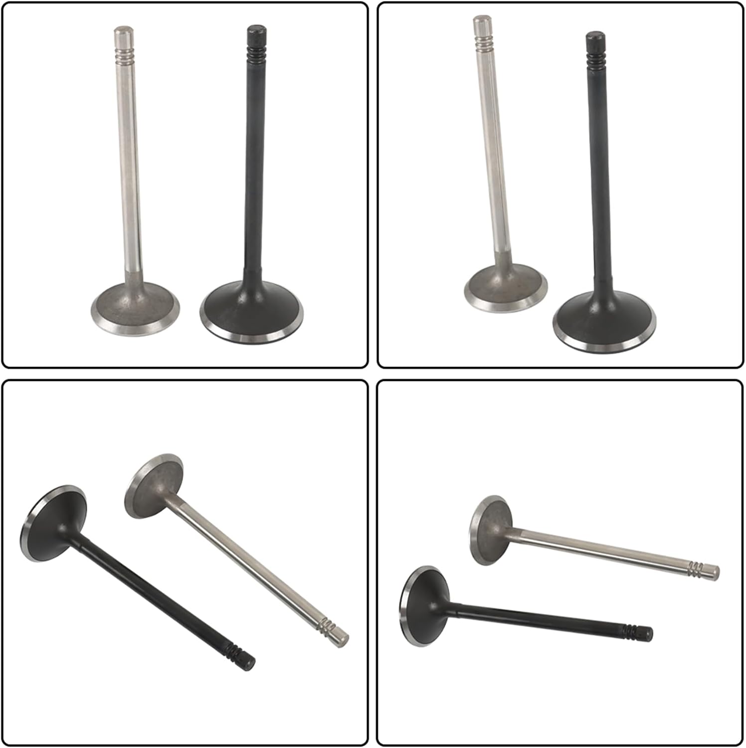 Silscvtt 16 x Intake Air-out Engine Valves Replacement for GM 2.0L 2.2L 2.4L Ecotec DOHC