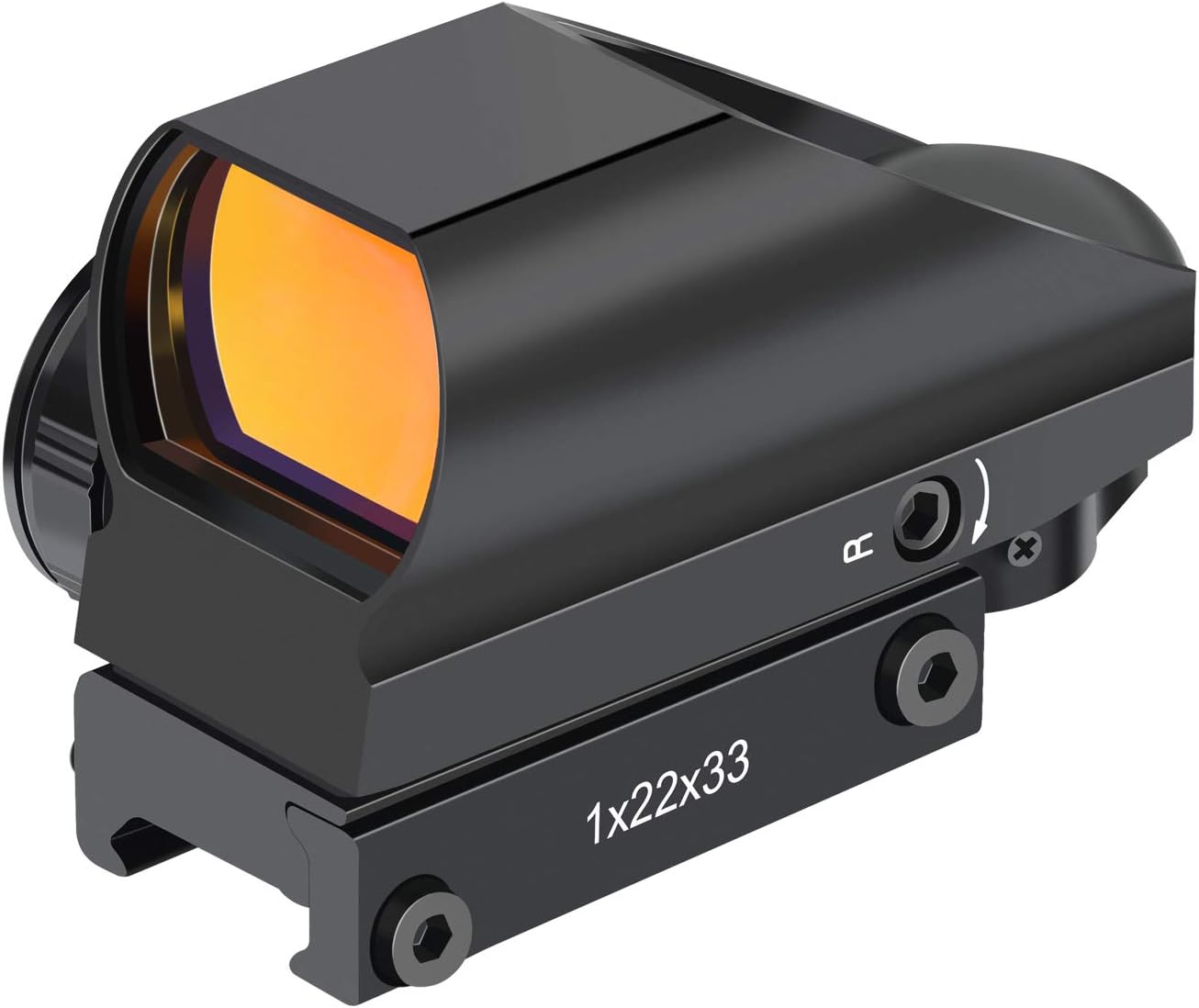 OTW RS-25 1x22x33mm Reflex Sight, Multiple Reticle Red Dot Sight with Picatinny Rail Mount, Absolute Co-Witness : Sports & Outdoors