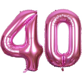Kungyo Rosa Oro Buon Compleanno Decorazioni Kit Per 40 Anni Rose Gold Happy Birthday Bandiera Numero Gigante 40 E Stelle Palloncini Foil Carta Pom Fiori Forniture Per Feste Amazon It Giochi E Giocattoli