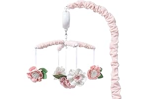 Over the Crib Musical Mobile for Baby Girls | Digital Music Box with 12 Melodies