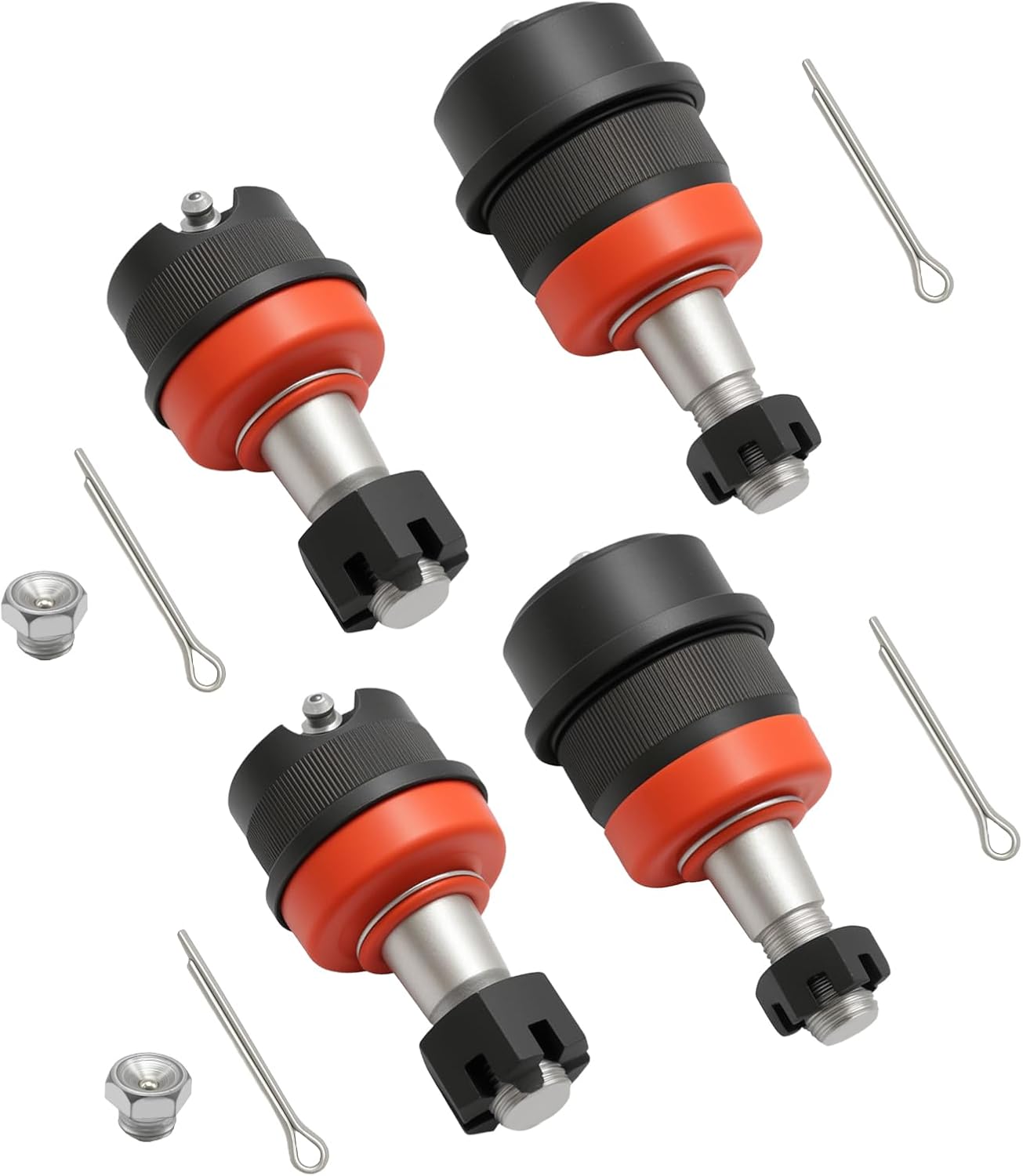 10642 Heavy Duty Replacement Ball Joints,Replacement for Jeep Grand Cherokee 1993-1998 Dana 30 & Dana 44 Axles, Front Upper and Lower, Suspension Ball Joints (4Pcs)