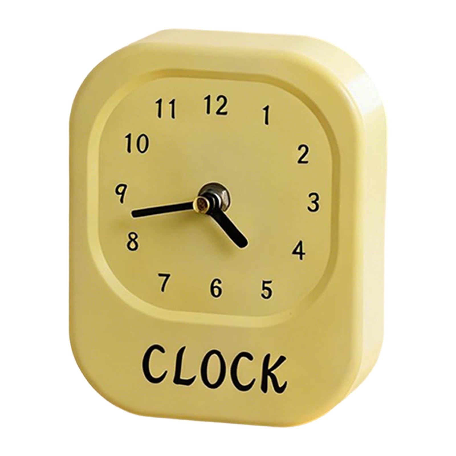 Kaeltsyn Battery Operated Analog Bedside Clock on Stand Decorative Silents None Ticking Desk Clocks