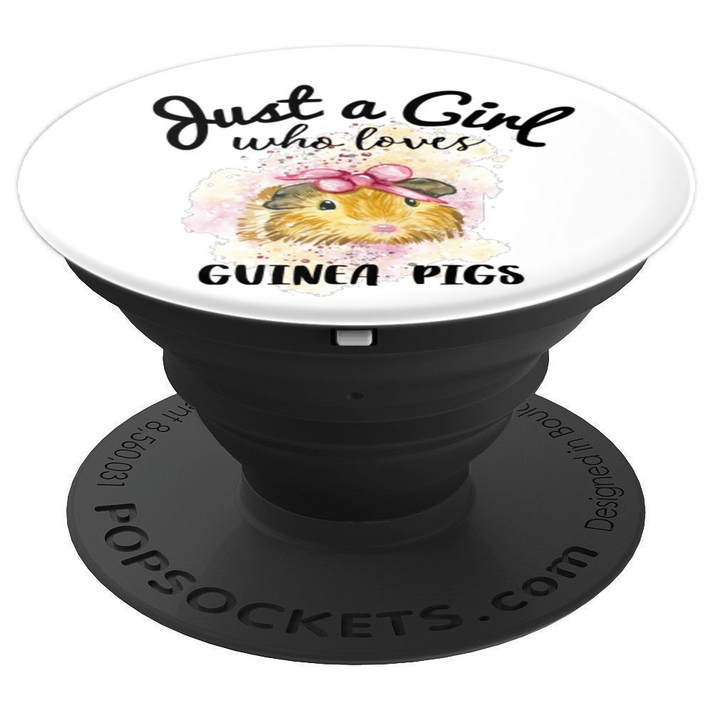 Just A Girl Who Loves Guinea Pigs - Animal Lover Gift PopSockets PopGrip: Swappable Grip for Phones & Tablets