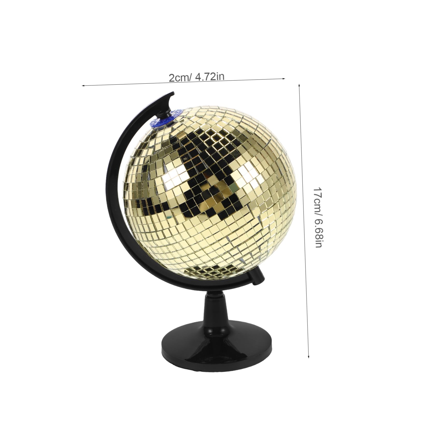 SUPVOX Disco Ball Globe Rotating Mirror Ball Home Decor Office Desk Decor Educational Globe Party Decorations