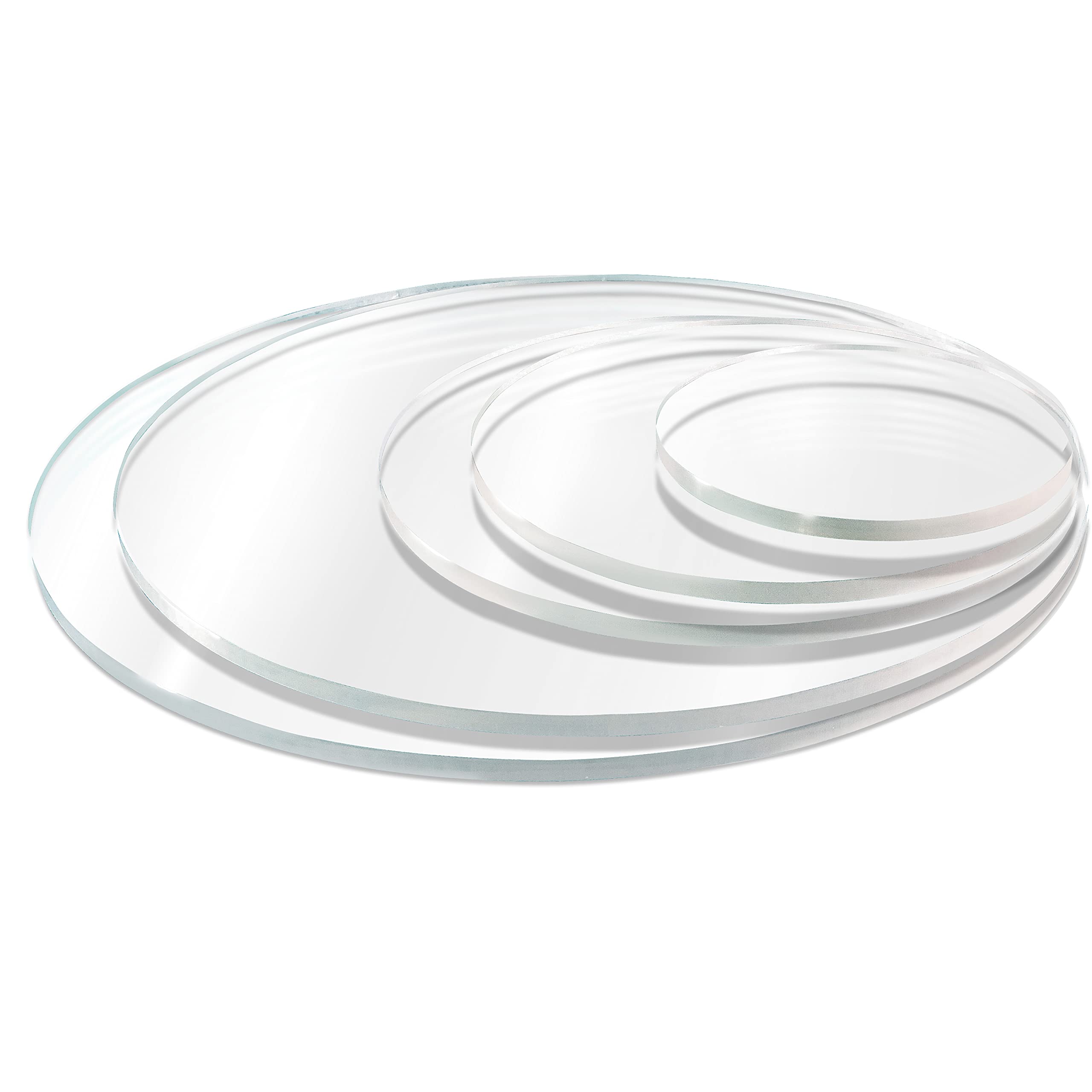 Buy SPEEDYORDERS 2 Qty 1/4" Plexiglass Sheet, 8 Inch Diameter Clear