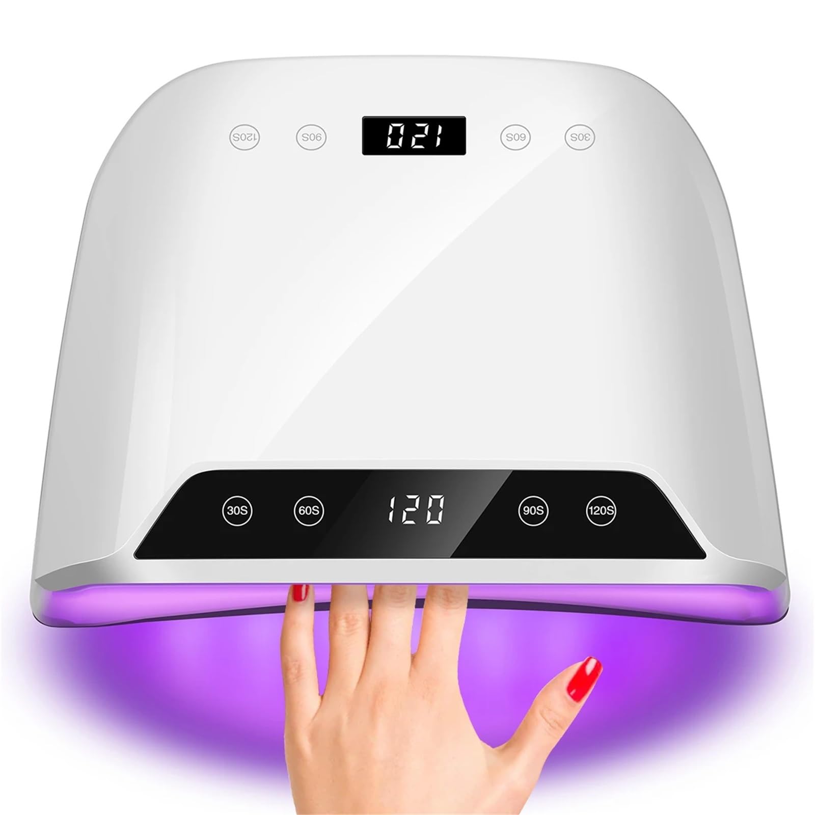 Lampa do paznokci, 2 Szt. 72 Diod LED Do Zdobienia Paznokci Z Wyświetlaczem LDC I 4 Timerami Manicure Żelowego Lub Domowych Stylizacji,na podróż do domu