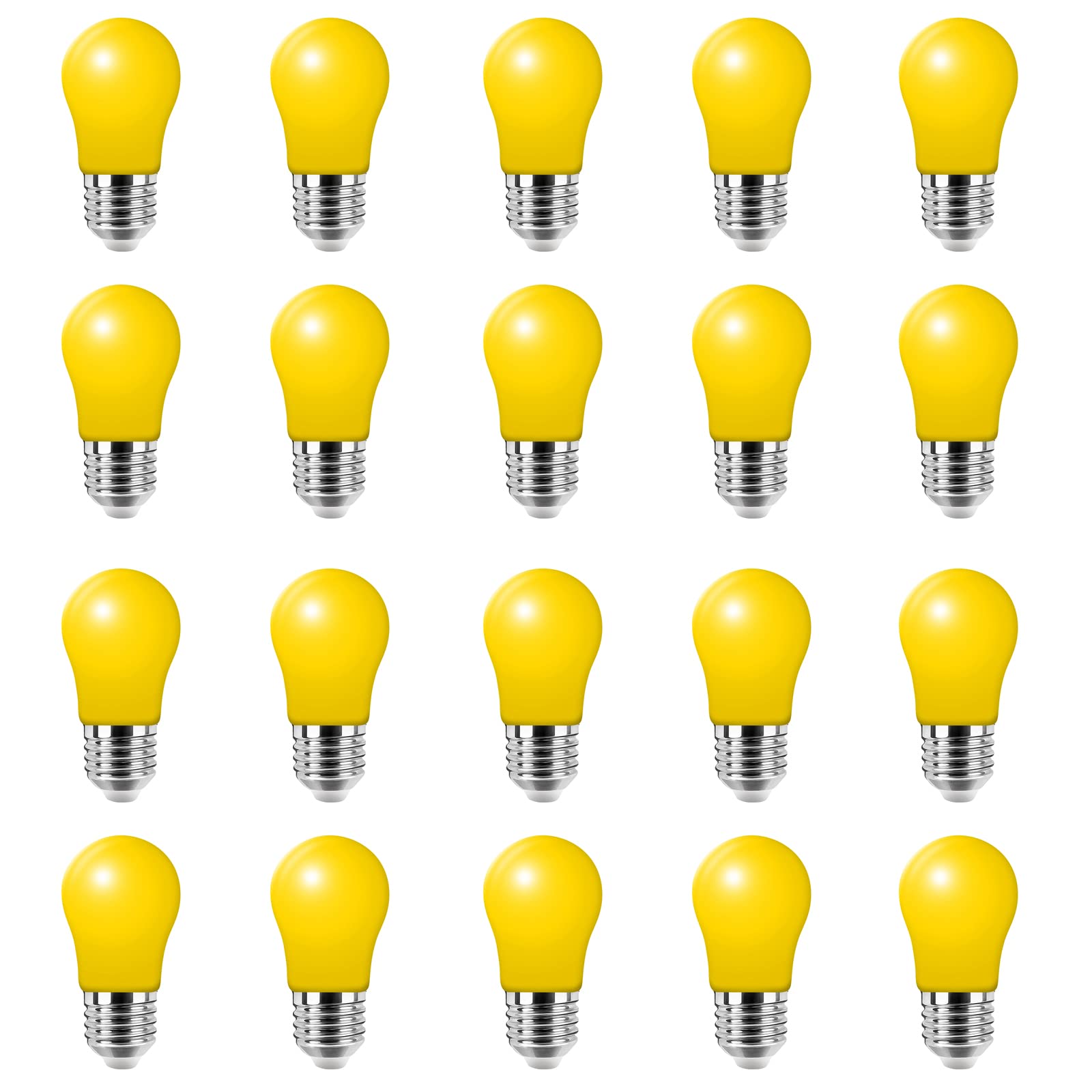 HUAMu 20 Pack 3W LED Colored Light Bulb E27 A50 Screw Cap Multi-Colored Light Bulb for Wedding Halloween Christmas Party Bar Mood Ambiance Decor — image 1