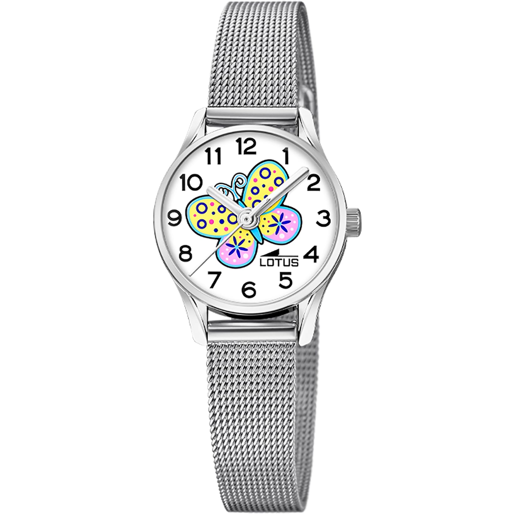 Lotus Mädchenuhr Analog aus Edelstahl 316l Silberfarben