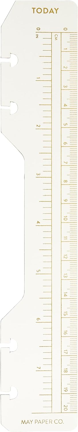 Levenger Half Letter Discbound Page Marker - 8-Disc Today Marker & Ruler For Planners