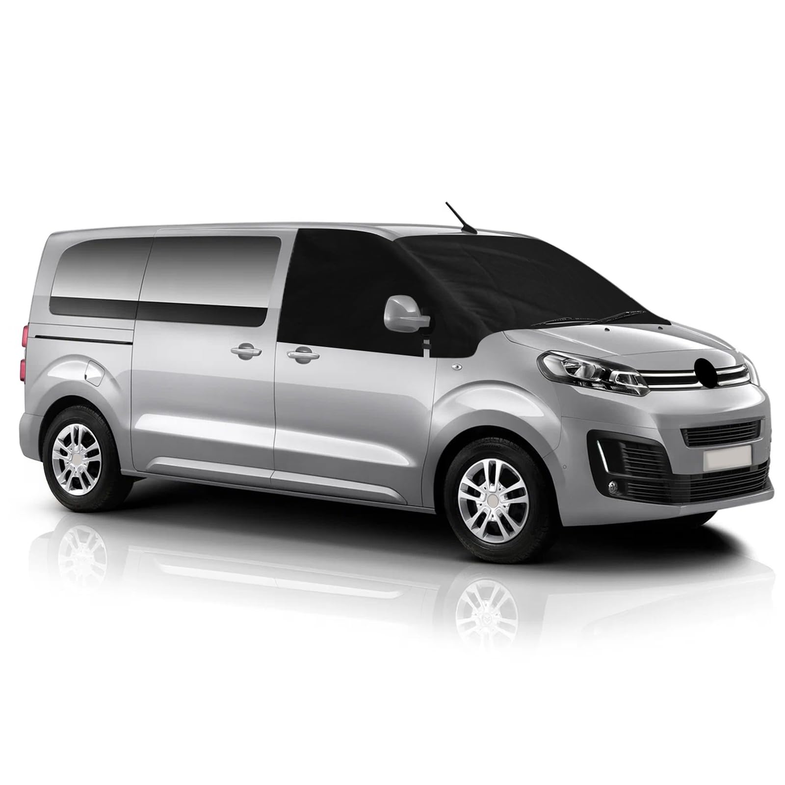 Auto Windschutzscheiben Abdeckung für 2016-2026 Citroen Jumpy Sonnenschutz | 600D Luxus Frontscheibe Wrap Cover Ersatz für 2019-2025 Opel Vivaro 2022-2025 FIAT Scudo