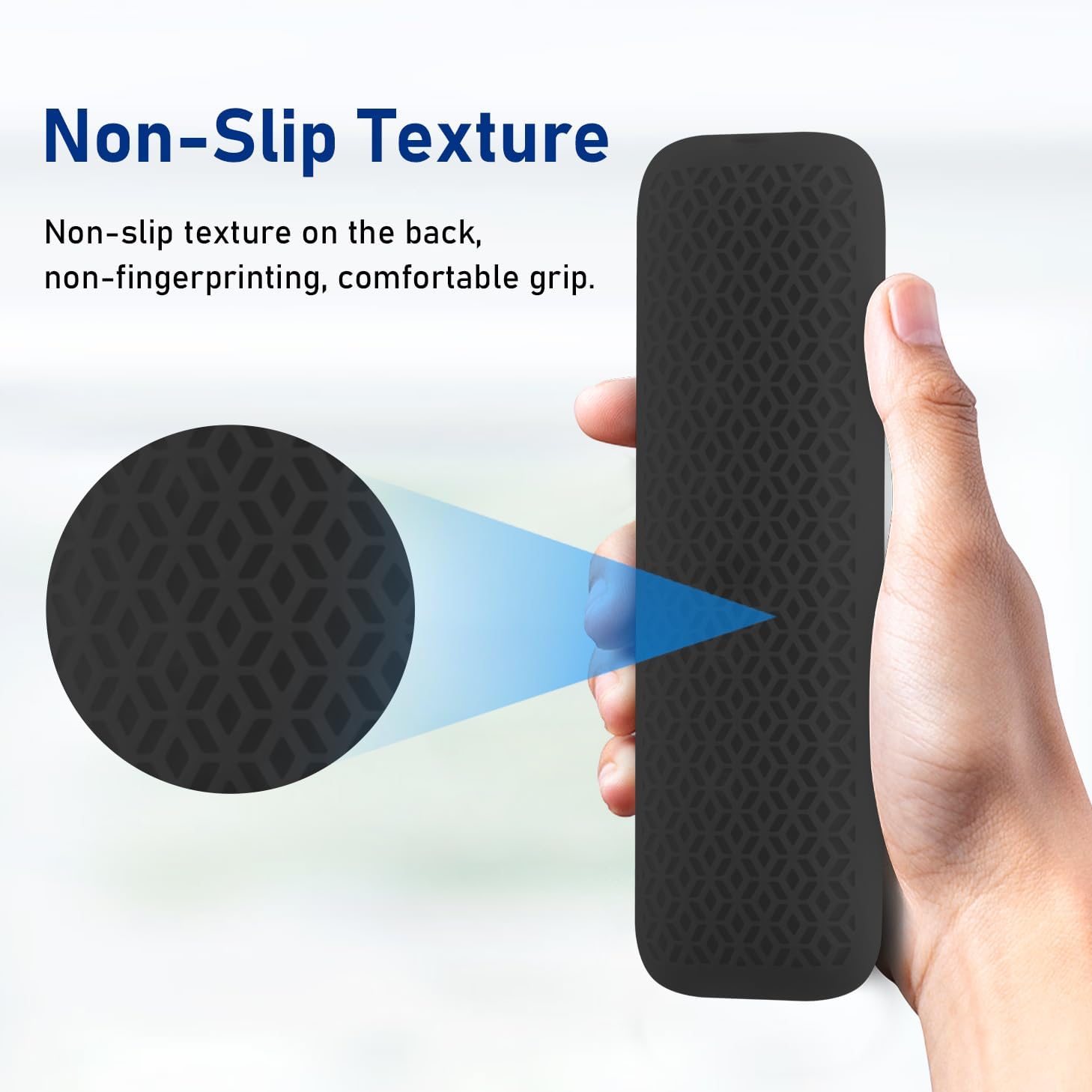 LEFXMOPHY Cover for onn 4K Pro Streaming Device (2024) Android TV Box Remote, Black Case Silicone Sleeve