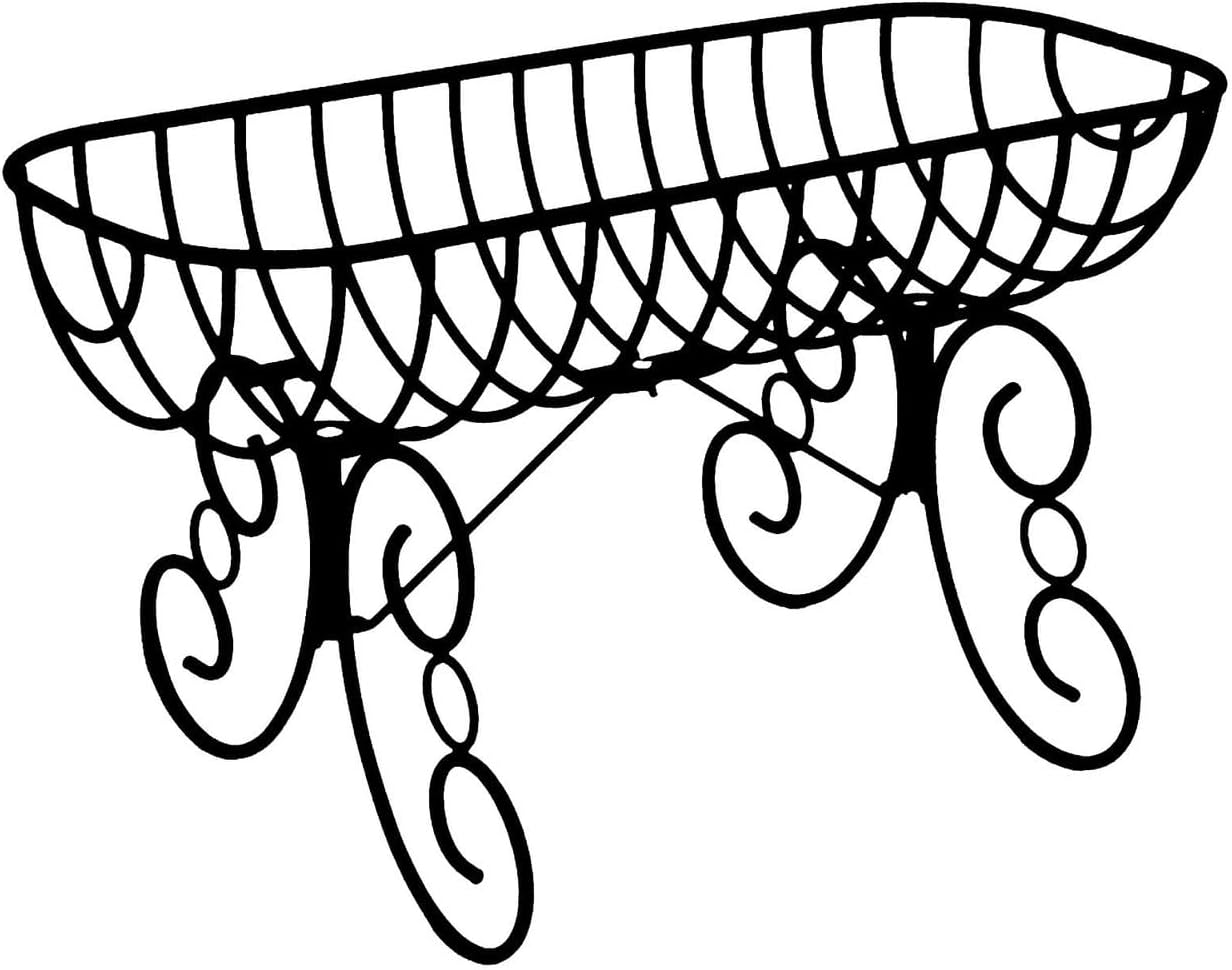 44" Cradle Planter with Molded Coco liner