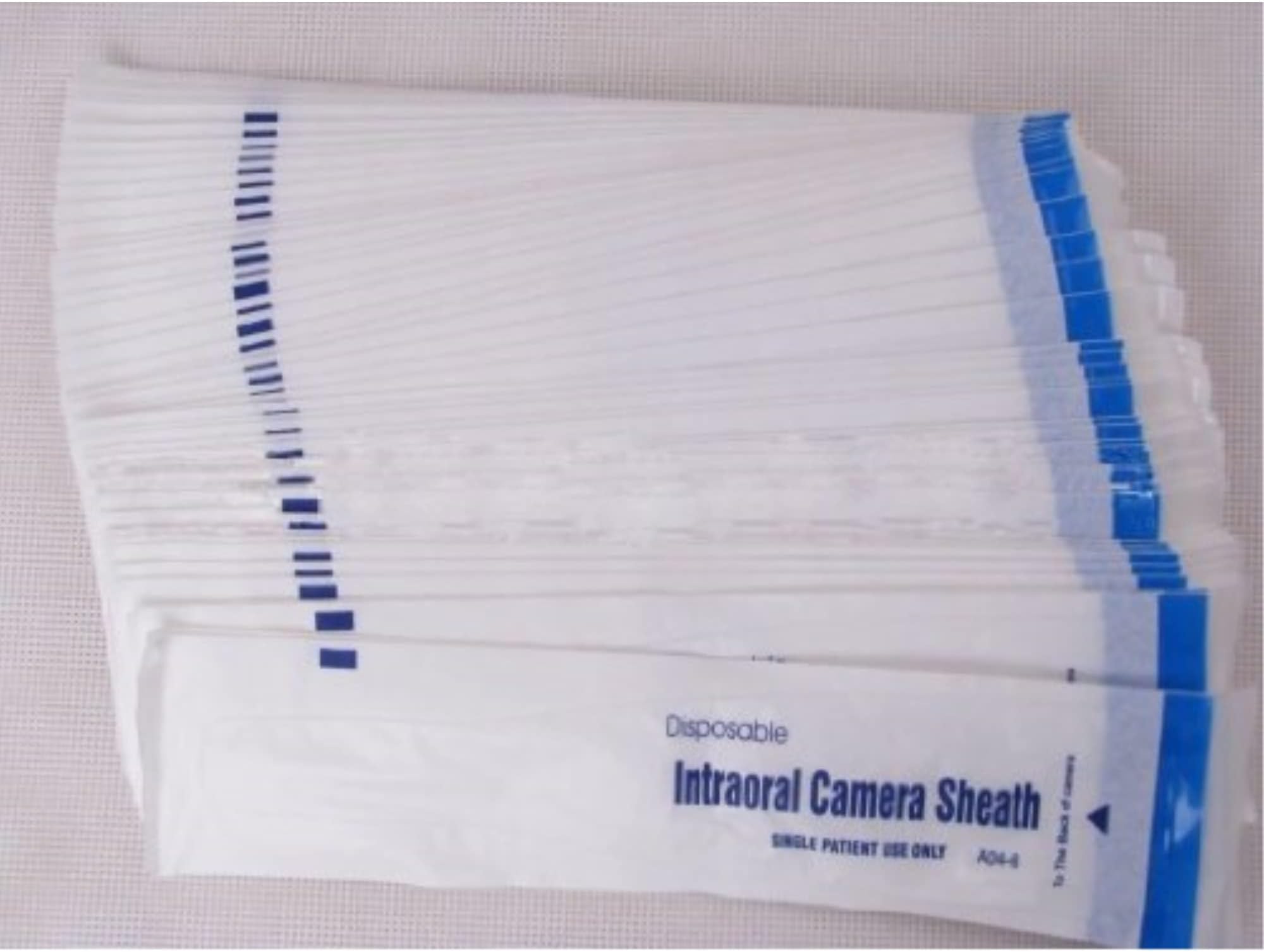 500 Pieces Intraoral Dental Camera Sleeve Sheath Cover for 5.0 Mega Pixels 6 LED