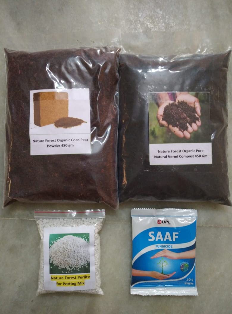 Organic Vermi Compost 450 gm,Organic Coco Peat 450 gm, Perlite 20 gm and SAAF 20 gm for Plants (B0C2PVKBJ3) Amazon Price History, Amazon Price Tracker