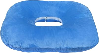 Jeelathy Donut Pillow Hemorrhoid Cushion for Tailbone Pain Relief, Medical Anti-Bedsore Seat Cushion for Pressure Sores, Bedsores, Pregnancy, Disabled & Paralyzed, Butt Pillow with Removable Cover