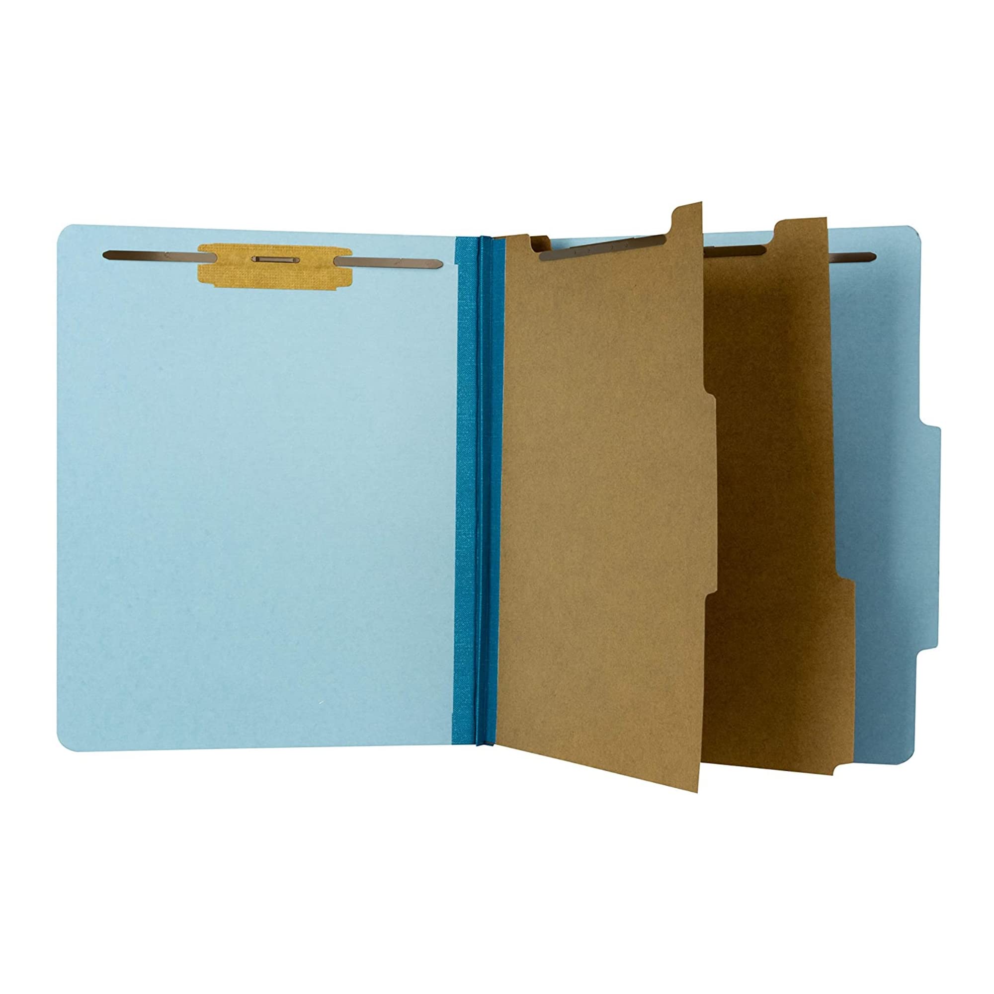 Carpeta clasificadora de archivos, organizador de cartera, tamaño carta, con separadores y cierres, expansión Tyvek, azul, caja de 10