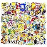 Budw Simp_Son Stickers 100PCS Cartoon Decors for Snowboard Backpack Laptop Cups Pencil Case Phone Guitar Party Favors for Teens