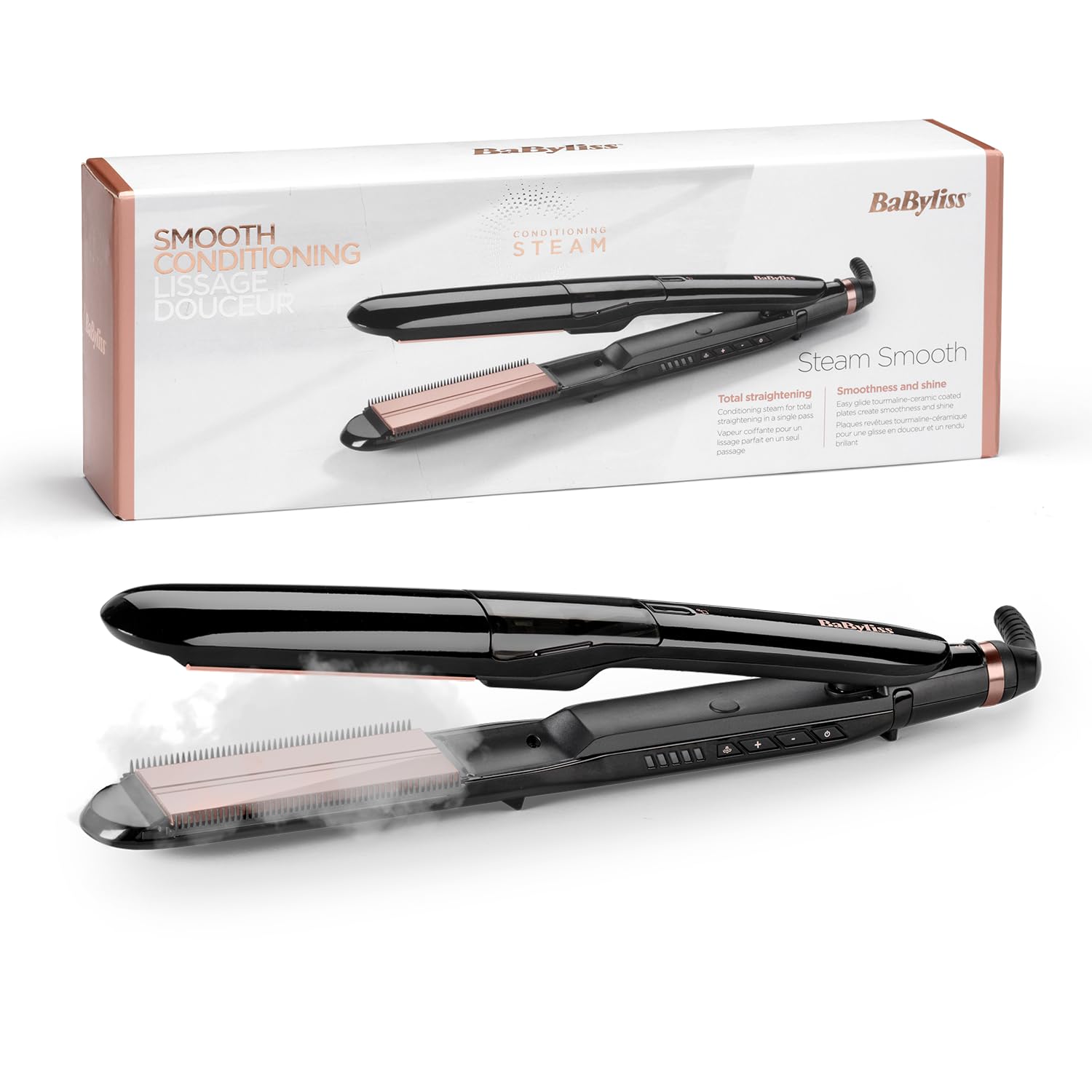 Fer à lisser St493E lisseur vapeur pour cheveux parfaits au réveil