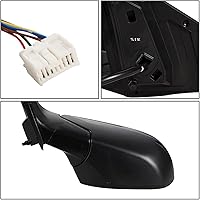 Vista 5 de DNA Motoring OEM-MR-HO1320296 Espejo de visión de puerta lateral del conductor izquierdo con señal de giro y vidrio asférico compatible con CR-V