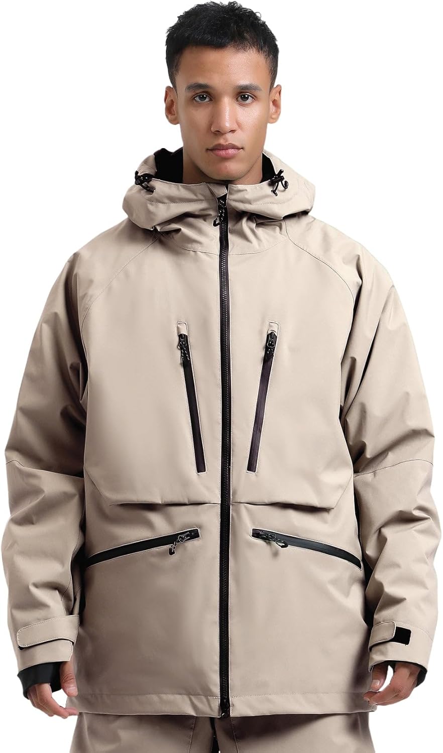 IMPHUT Snowboard Jacket Mens Ski Snow Jackets Snowboarding Coat Waterproof Windproof Winter Hooded Mountain Jacket