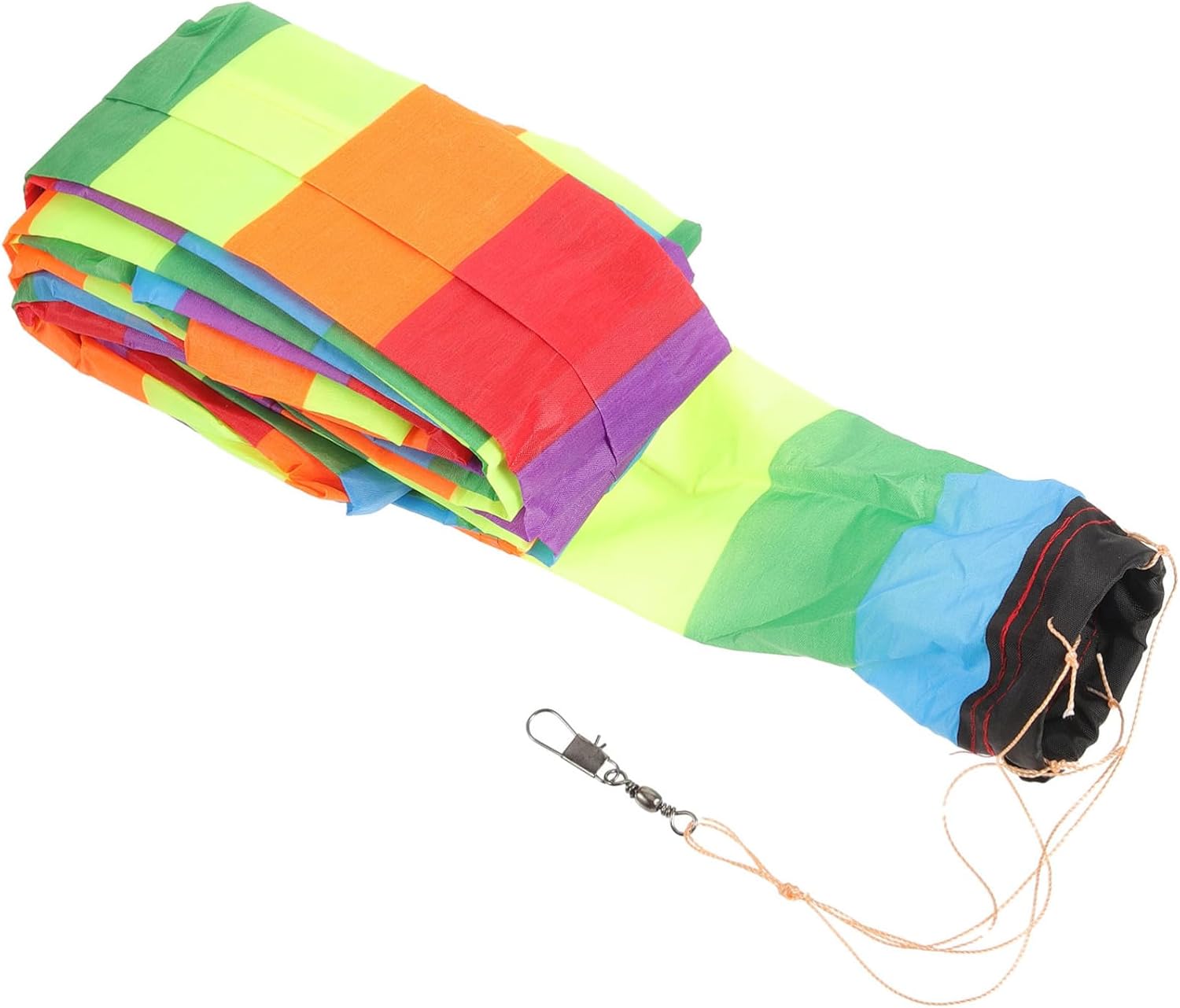 Colorful Replaceable Kite Tail Decoration Nylon Rainbow Streamers for Outdoor Flying Accessories Durable High Strength Kite End Ribbon for Marking