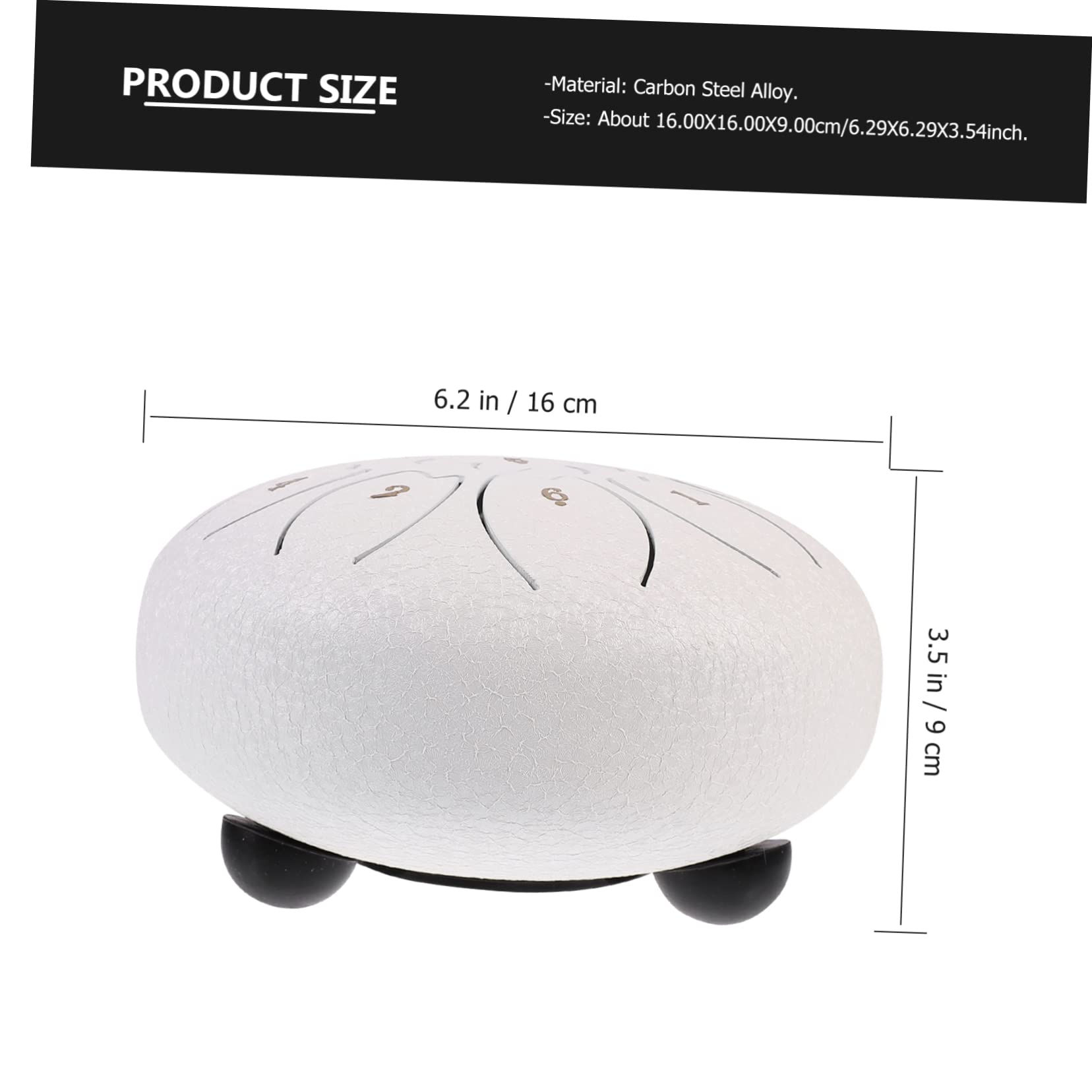 HANABASS Sturdy Ethereal Suit Steel Tongue Drum Set 6 Inch Hand Drum Perfect for All Ages