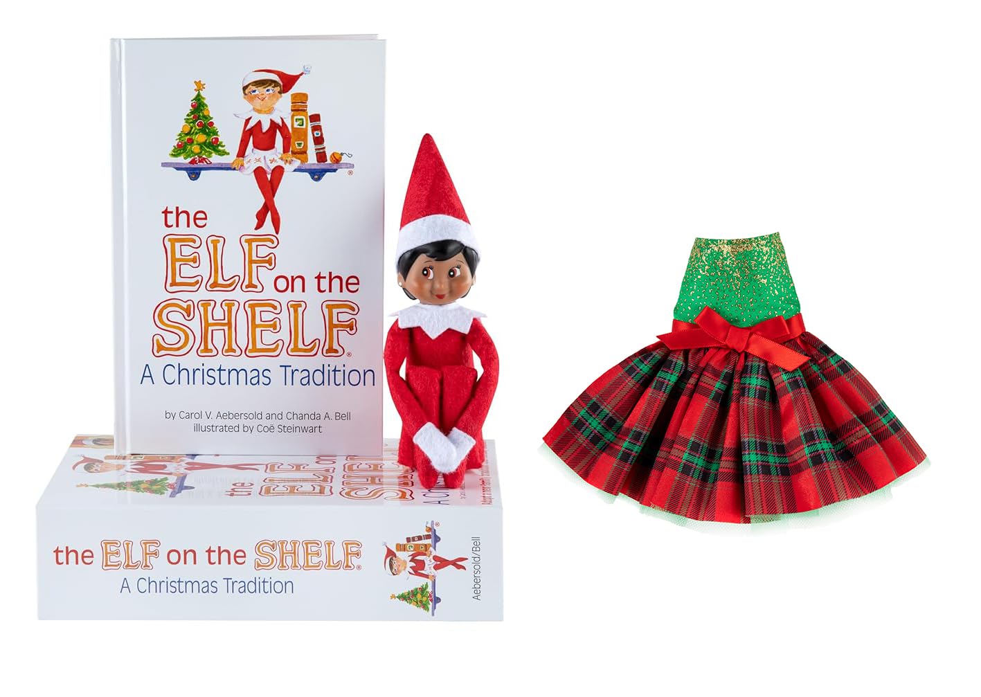 The Elf on the ShelfBrown Eyed Girl with Claus Couture Collection® Gifts & Glamour Party Dress