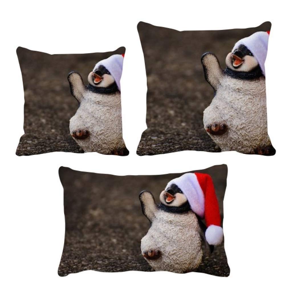 Housse de coussin pingouin antarctique pour rénover un vieux canapé