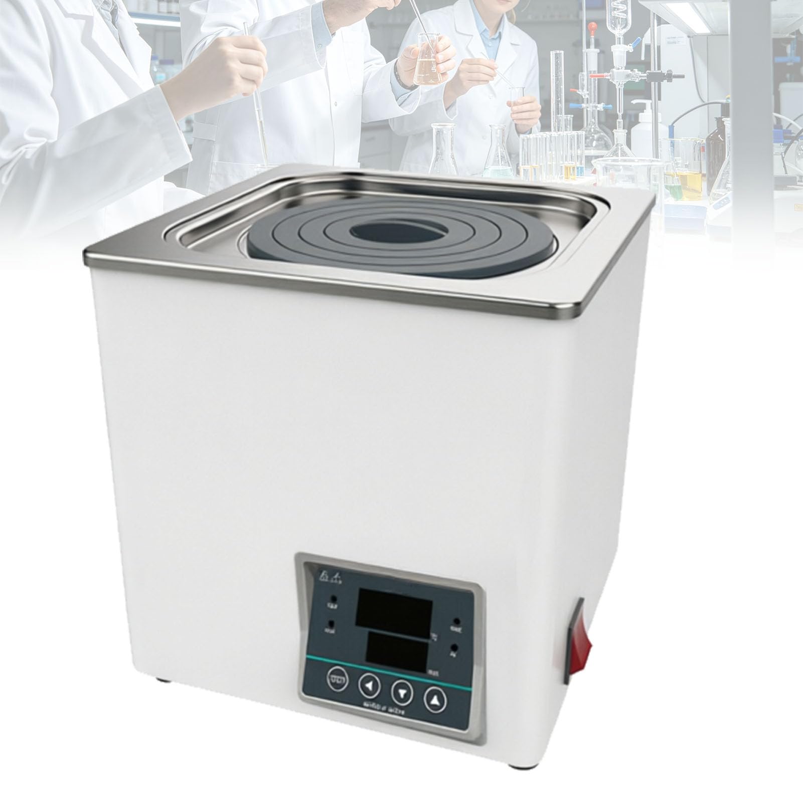 Baño María Termostático Digital, Calentador De Baño De Agua Eléctrico, Indicador De Temperatura PV ST, Aberturas Seleccionables, Fácil De Limpiar, Revestimiento De Acero Inoxidable