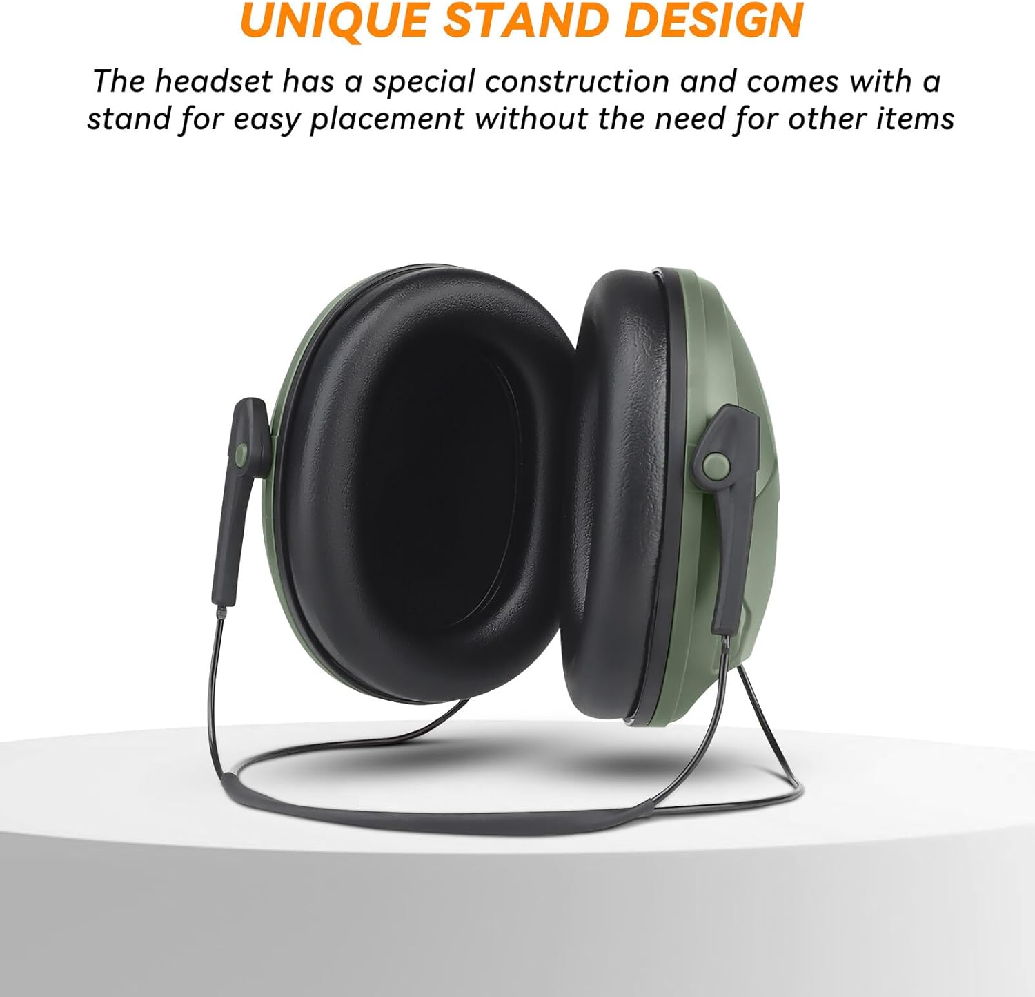 AOUTACC Tactical Shooting Earmuffs,Rear Mounted Noise Cancelling Headphones for Tactical Games, Construction Site, Hunting - Image 4