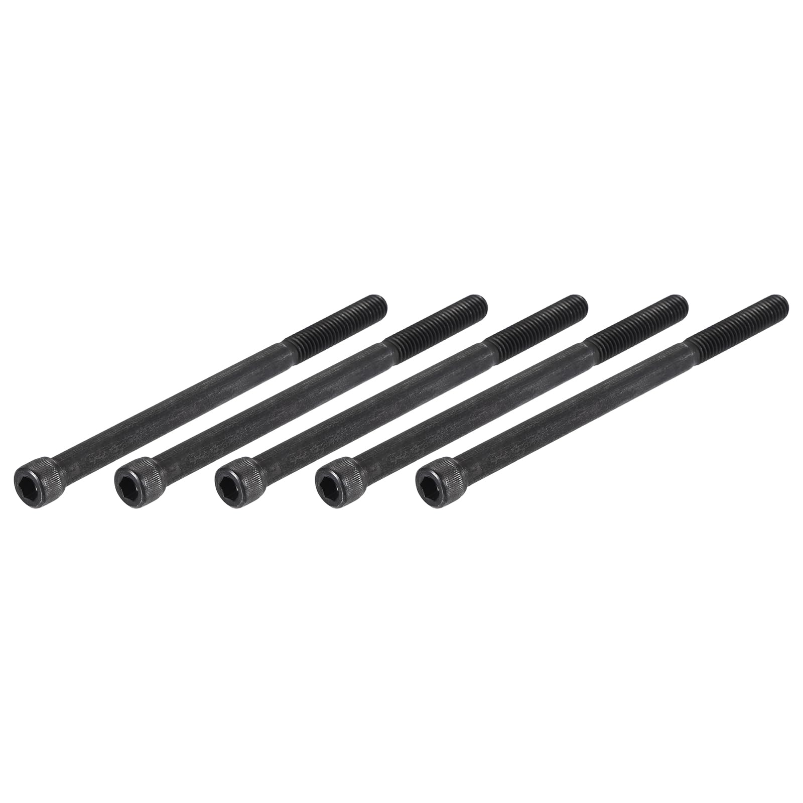 METALLIXITY Hex Socket Bolts (5/16-18x5") 5pcs, 12.9 Grade Alloy Steel Hex Socket Drive Screw