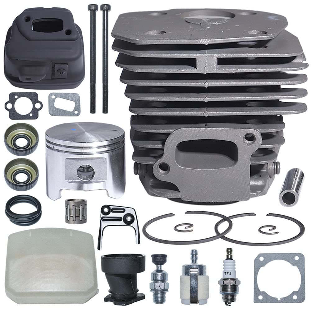 Zestaw filtrów powietrza wydech tłok cylindra 45 mm, do części piły łańcuchowej do Husqvarna 353 346Xp 350, 537253002, 503862803