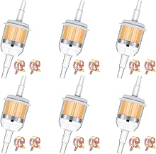 smseace 6pcs 5/16" Fuel Filter 1/4" Gas Inline Fuel Filter with Magnet,12pcs Hose Clamp for Motorcycle Tractors Cars Trucks Accessories 1/4 Inch x 5/16 Inch Universal Gas Inline Fuel Filters
