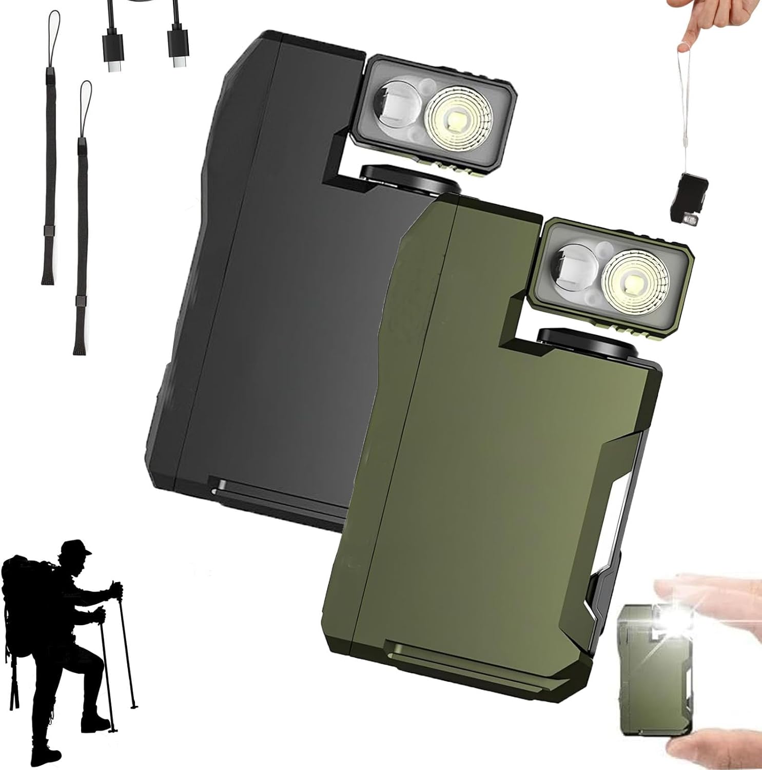 G5 Mini Flashlight,G5 Pocket-Sized LED Light- 400lm Brightness,G5 Rechargeable Mini Edc Flashlight with Clip,180° Rotatable Small Magnetic Flashlights,For Outdoor Emergency Camping Daily Carry (Mix)