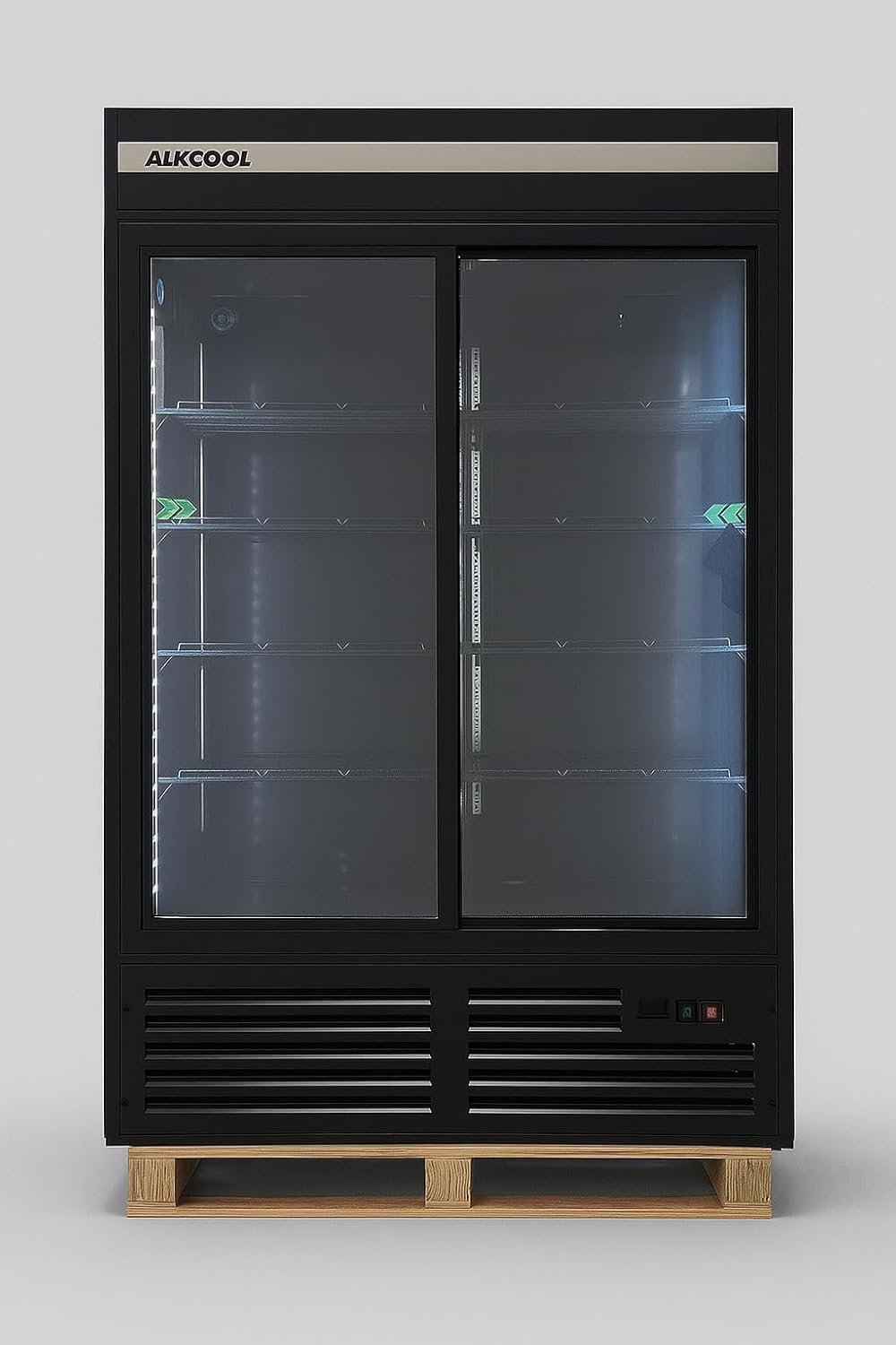Commercial Flower Beverage Refrigerator Display Fridge,Two SLIDING Glass Door Drink Cooler Floral Display Fridge with LED Light Adjustable Shelves,ETL Sanitation,43 Cu Ft,47" Wide,Wheels Included
