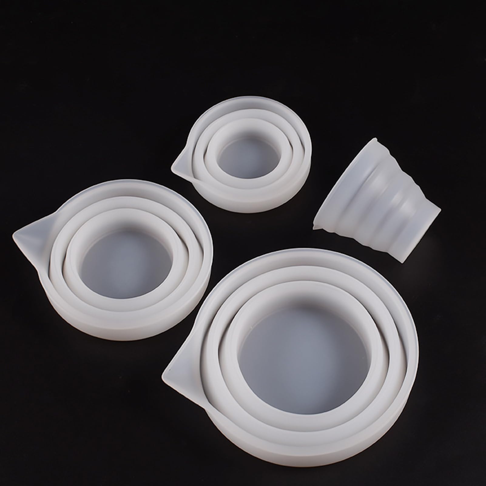 Gobelets Doseurs En Silicone Pour Résine, Kit De Résine 250 Ml, 100 Ml Gobelets Melangeurs Antiadhesifs Moules En Silicone~p130090526