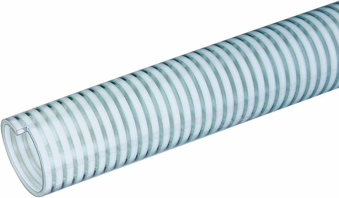Milk-LT Series Low Temperature Food Grade PVC Liquid Suction Hose, 55 PSI Max Pressure, 2-1/2 inches ID, 100 feet Length