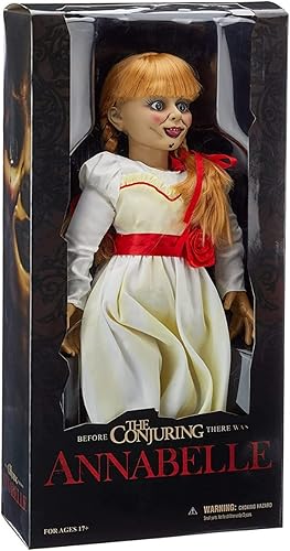 Réplica e muñeca Annabelle de la marca Mezco 18 pulgadas