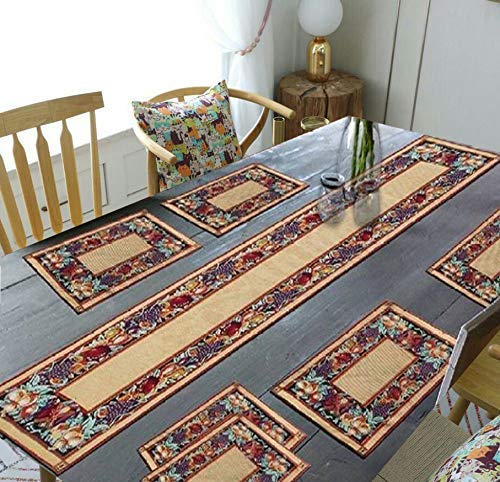 See full amazon price history chart for Yes Cart Home Export Quality Jacquard Cotton Dining Table Mats with Runner (1 Runner and 6 Mats) Mats- 12.5" x 19" & Table Runner- 54" x 13",5 Set of 7 (Biscuit Color) Yes Cart Home Export Quality Jacquard Cotton Dining Table Mats with Runner (1 Runner and 6 Mats) Mats- 12.5" x 19" & Table Runner- 54" x 13",5 Set of 7 (Biscuit Color) (B08GKYKMTR) Amazon Price History, Amazon Price Tracker